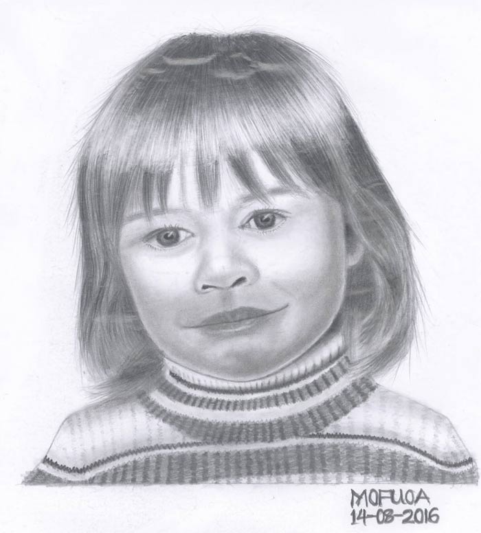 Portrait Drawing by Mofuoa