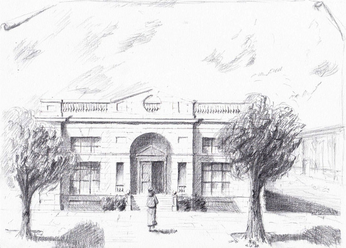 Architectural drawing by Edward Pan