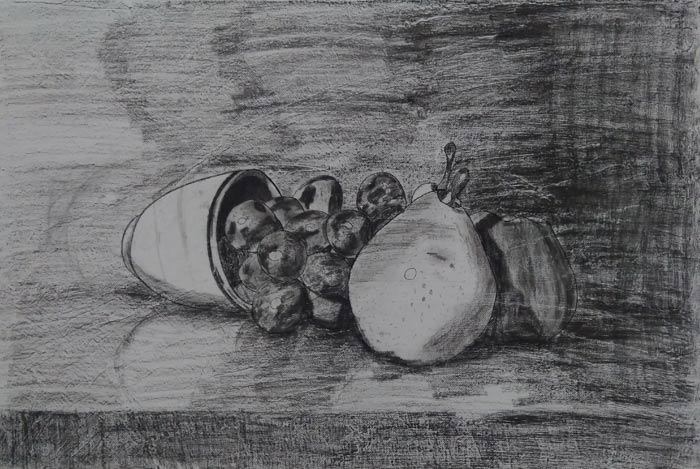Charcoal drawing by Dipali, Drawing Academy student