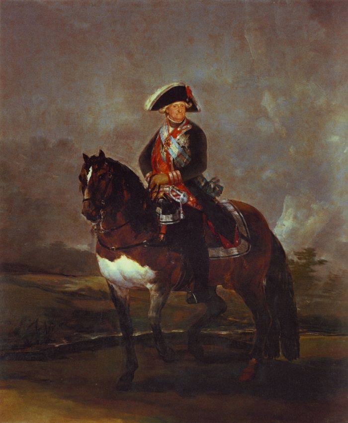 Goya - equestrian portrait of Charles IV