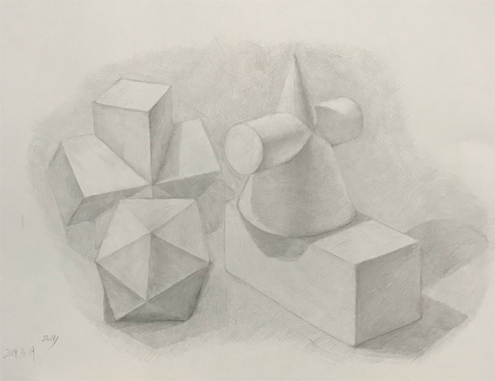 Still life by Polly, Drawing Academy student