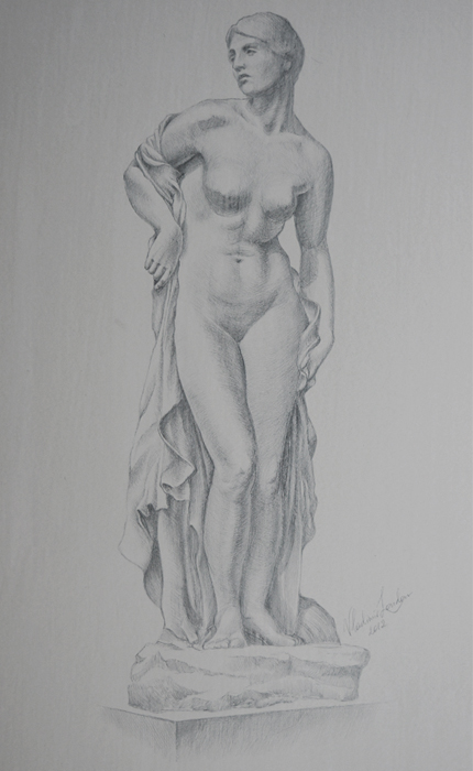 Sketch of Human body. Woman.75 Pencil drawing by Mag Verkhovets | Artfinder