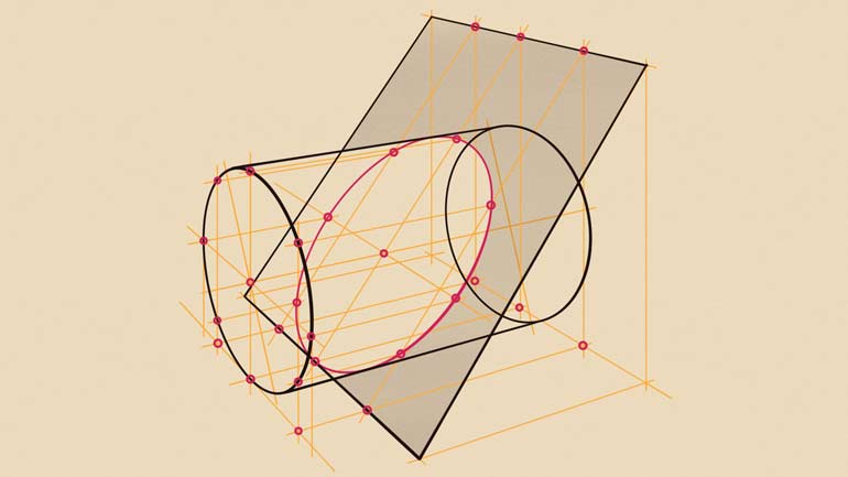 How to Intersect Reclining Cylinders in Perspective