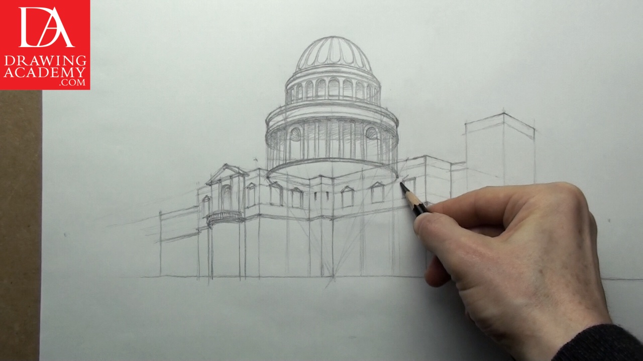 2 point perspective drawing lessons