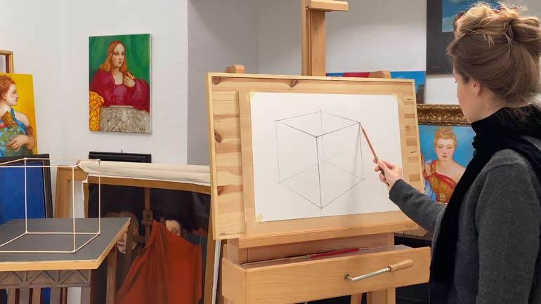 How to draw circles, squares and cubes in perspective