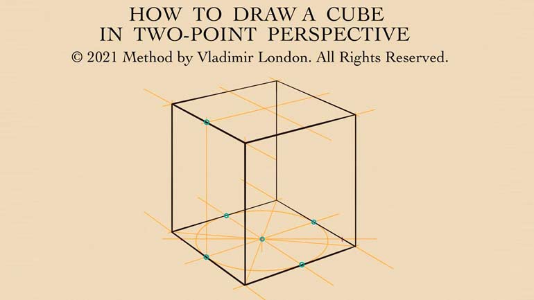 How to Draw a Cube - Method by Vladimir London