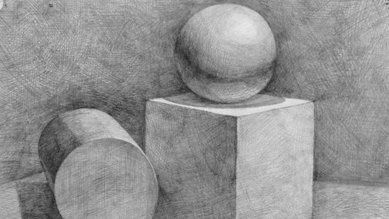 How to Draw a Sphere on a Cube in Perspective