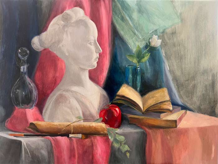 Still life with bust