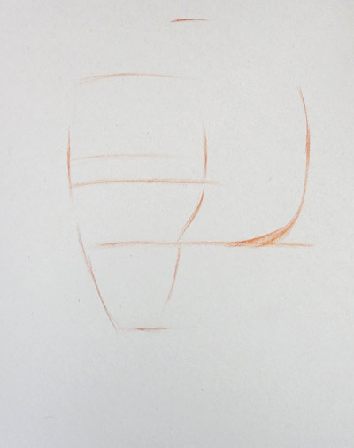 Cách vẽ chân dung -Bước 7. Vẽ đường nét của khuôn mặt
