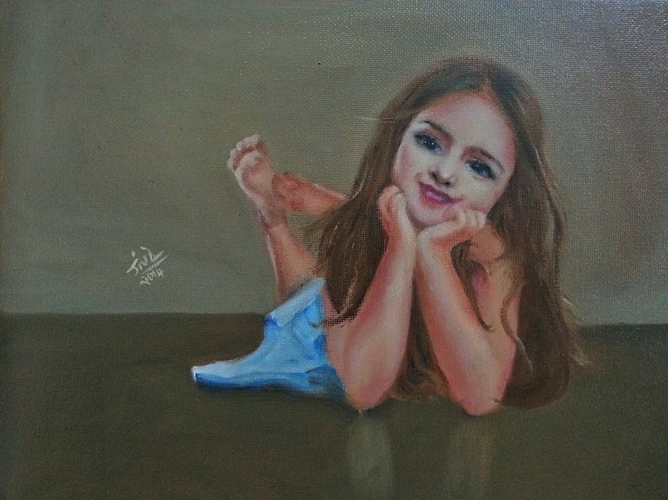 Small Girl - Painting