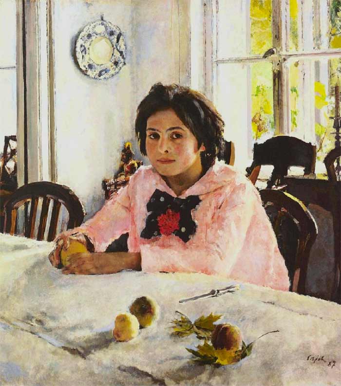 Serov Girl with Peaches