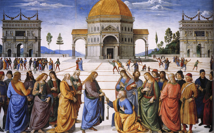 Pietro Perugino's fresco at the Sistine Chapel (1481–82)