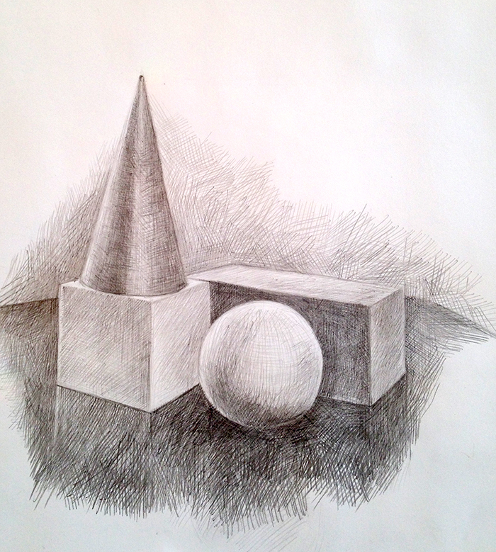 Still-life drawing by Bill T., Drawing Academy student