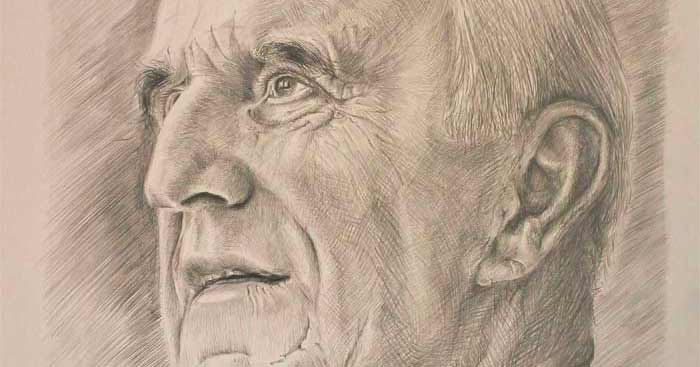 Portrait drawing by Johann