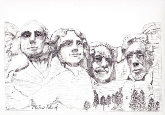 Mount Rushmore Drawing - Drawing Academy | Drawing Academy