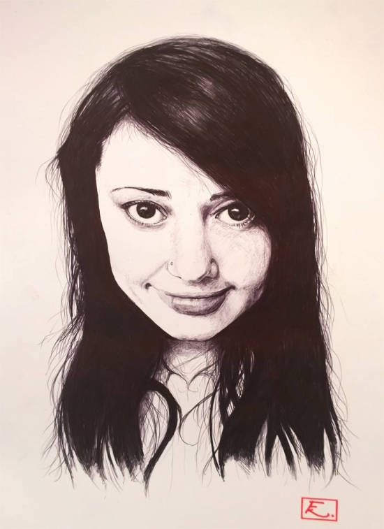 Portrait drawing by Filip K., Drawing Academy student - Drawing Academy ...