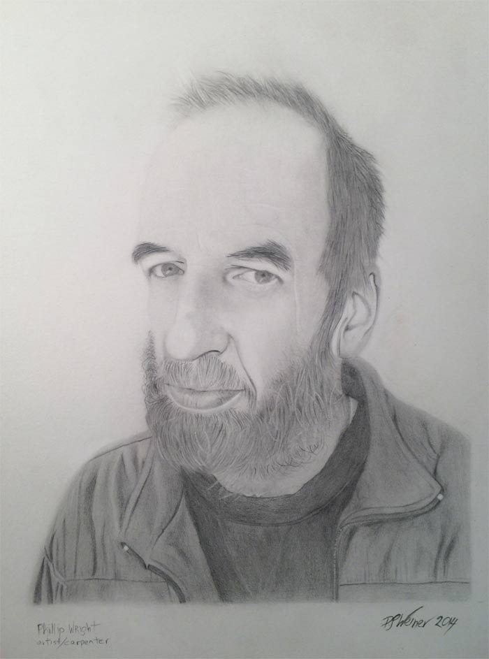 Portrait drawing by PL Weiner