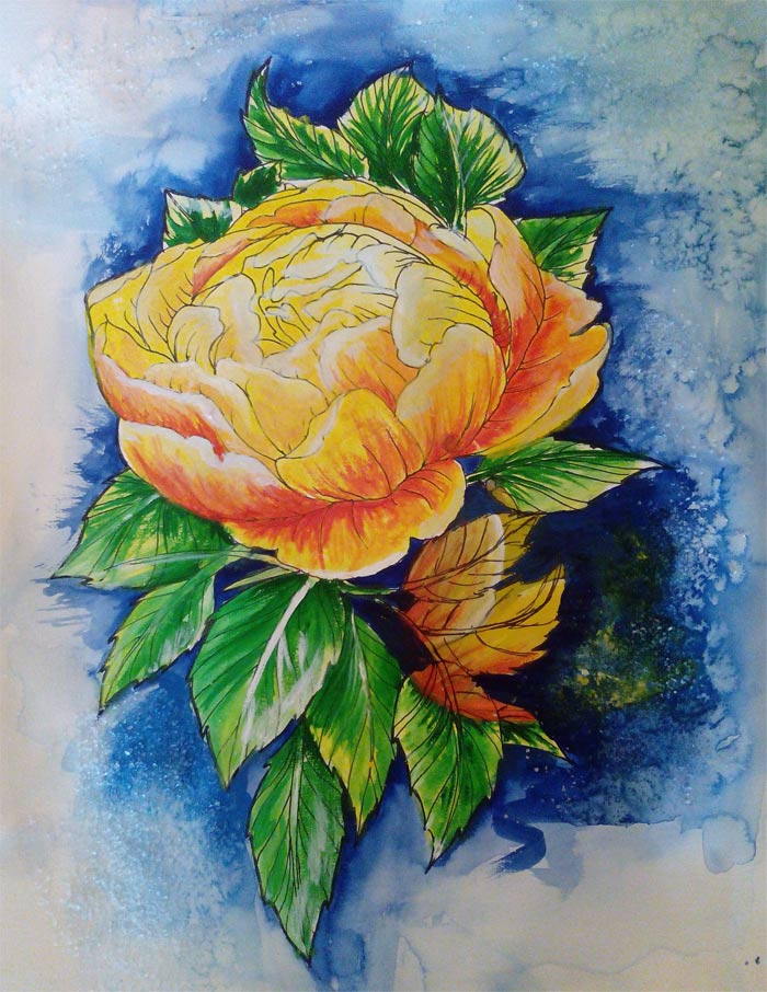Flower artwork from Joana