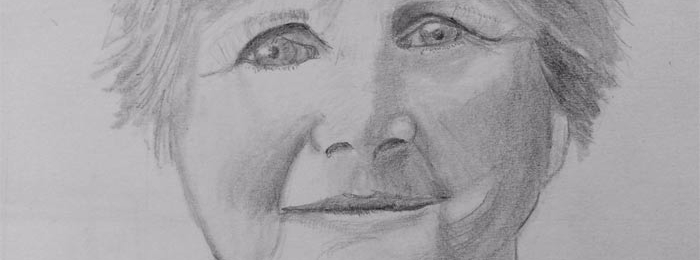 Portrait drawing by Mike Pierick