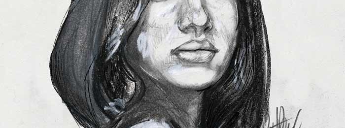 Portrait drawing by Peter Bex
