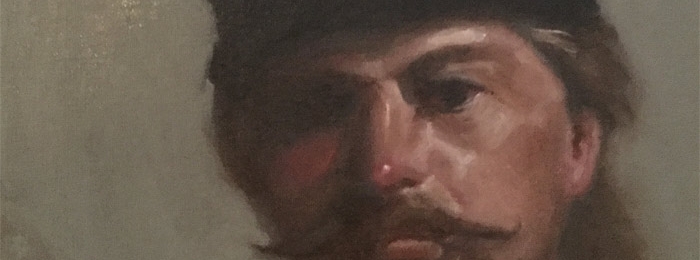 Man with a Mustache – Oil Painting