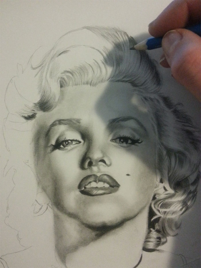 Portrait drawings by Andreea Popovici