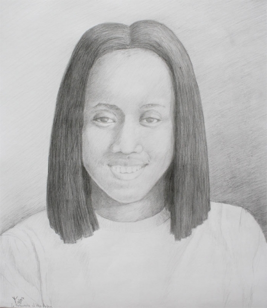 Portrait of a Young African Woman - Drawing Academy | Drawing Academy