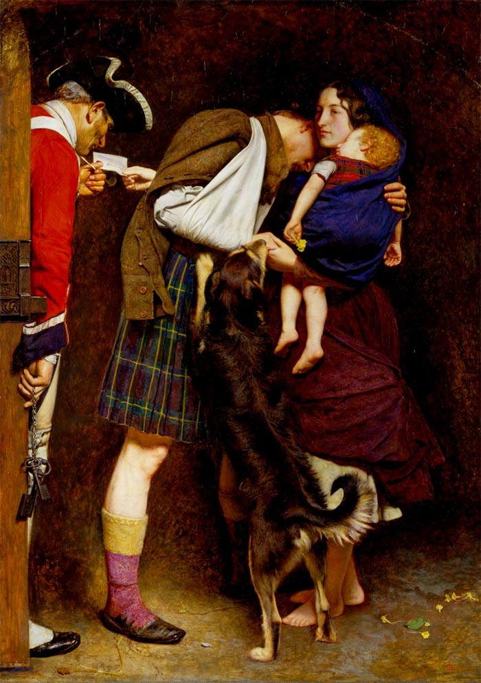 J.E. Millais' The Order of Release - a Pre Raphaelite love story
