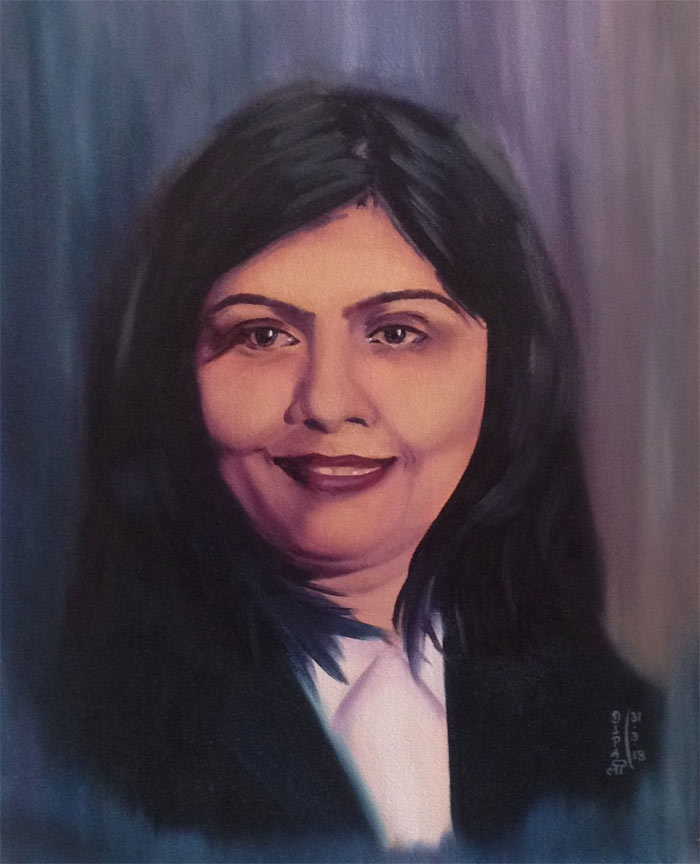 Portrait by Dipali Deshpande, Drawing Academy syudent