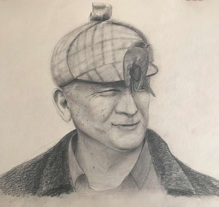Portrait by Nikola Trtica, Drawing Academy student