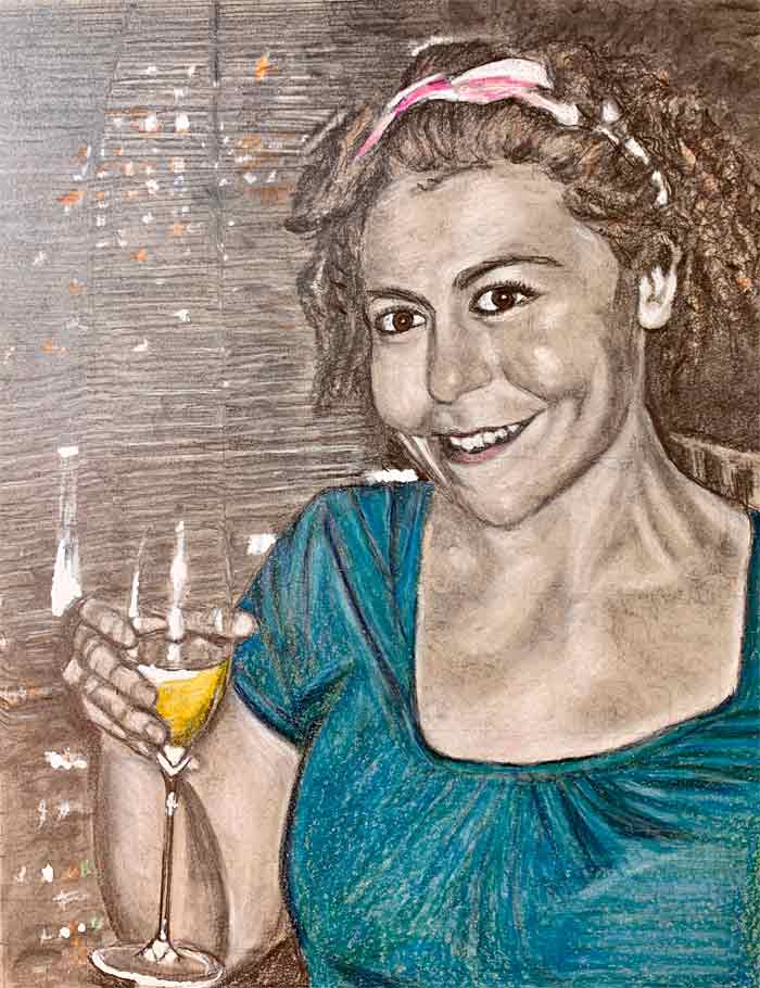 Robyn- Miami nighttime balcony toast