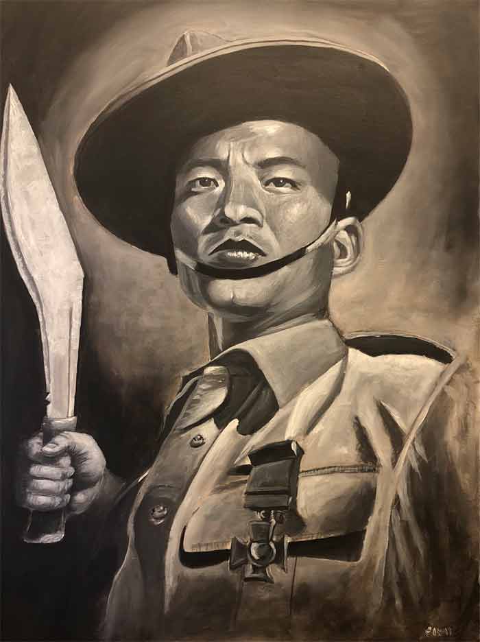 Gurkha Portrait Sketch