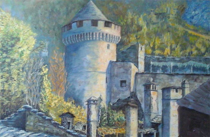 Castello Visconteo – Artwork by Drawing Academy student