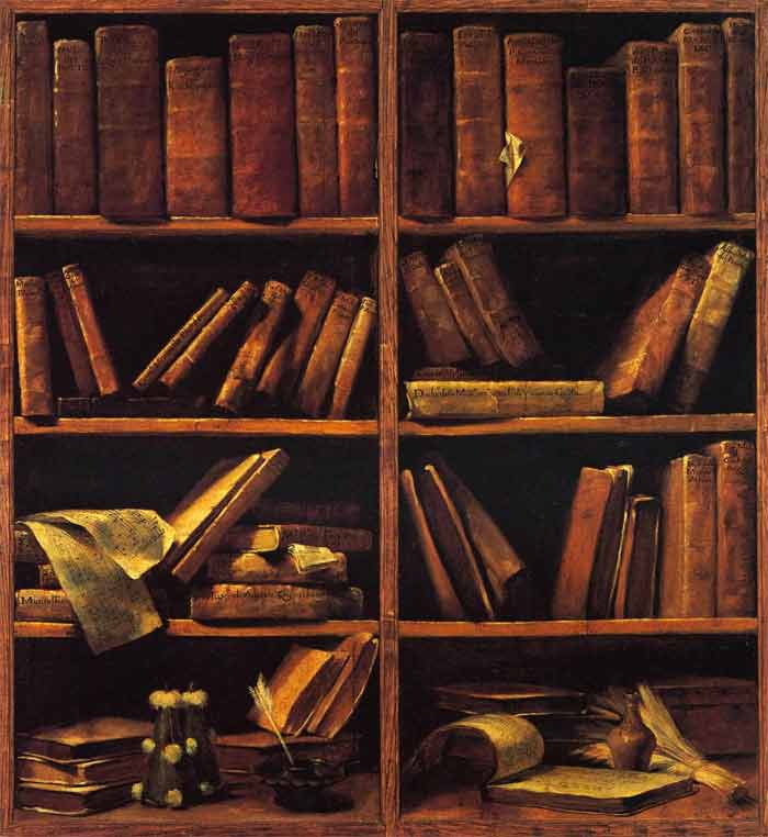 Music Bookshelf by Giuseppe Maria Crespy