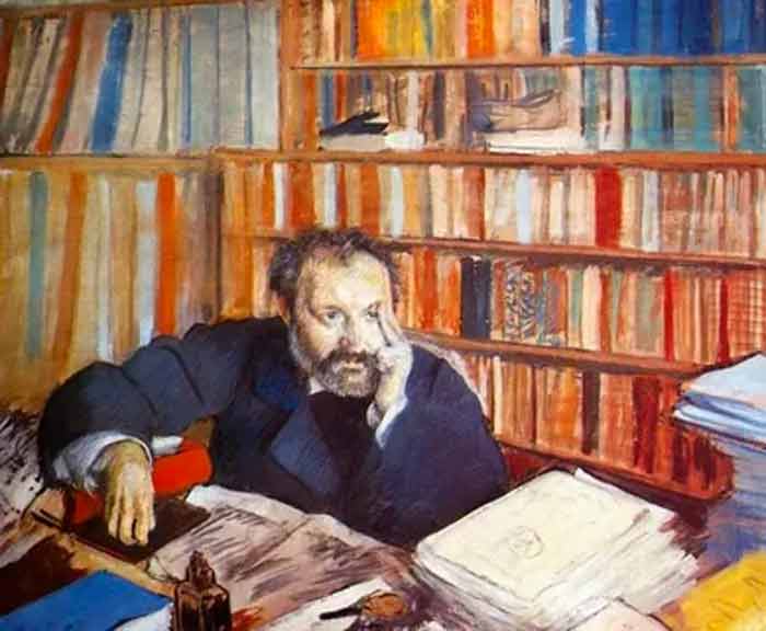 Portrait of Duranty by Edgar Degas