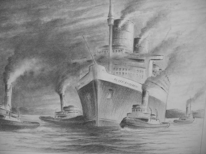 Ship drawings by Hans
