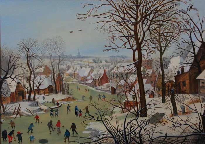Winter Landscape after Bruegel