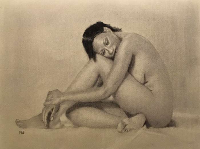 Nikki, charcoal on Roma paper