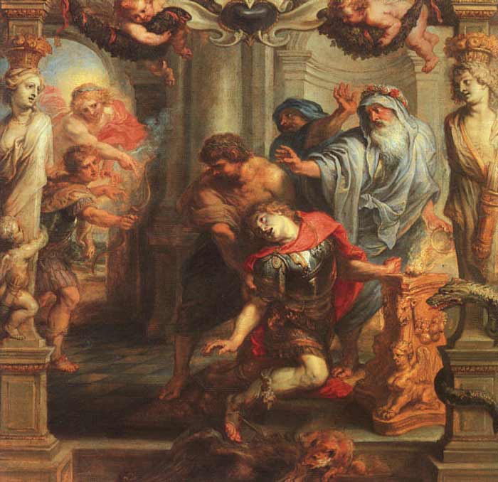 Death of Achilles - Peter Paul Rubens