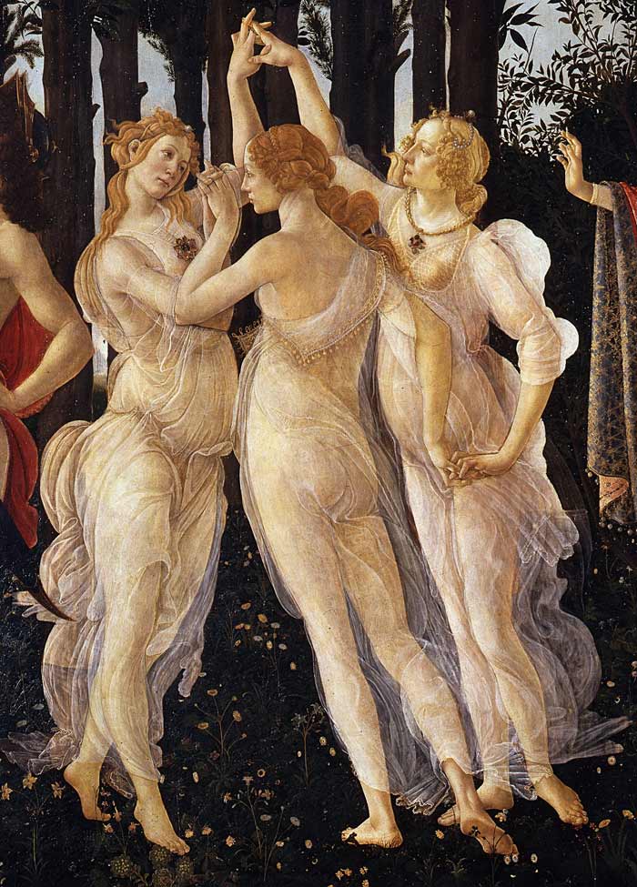 Sandro Botticelli - Three Graces in La Primavera