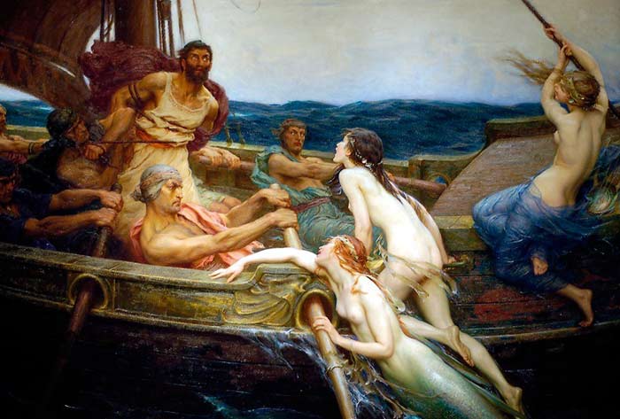 Ulysses and the Sirens by H.J. Draper