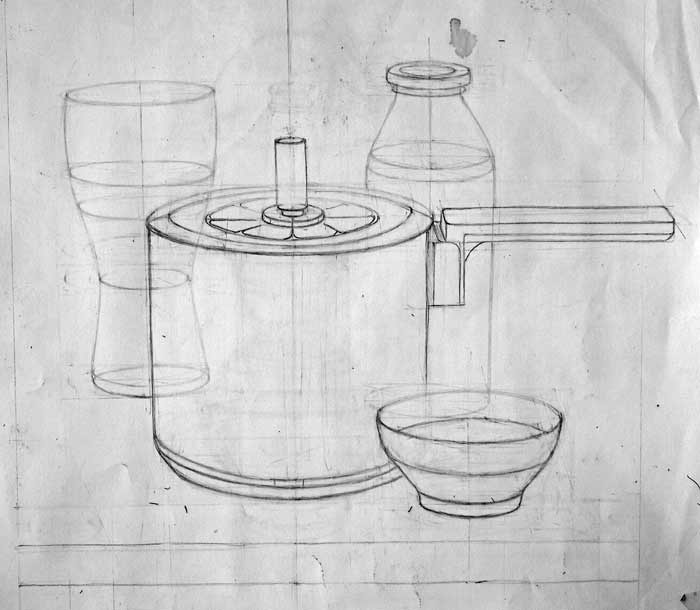 Constructive drawings by Radosveta Zhelyazkova