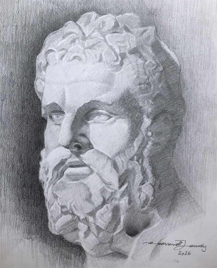 Portrait drawings by Roossevelt