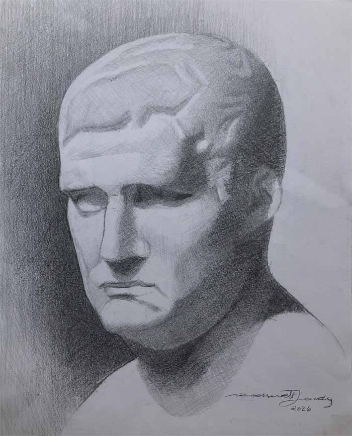 Portrait drawings by Roossevelt