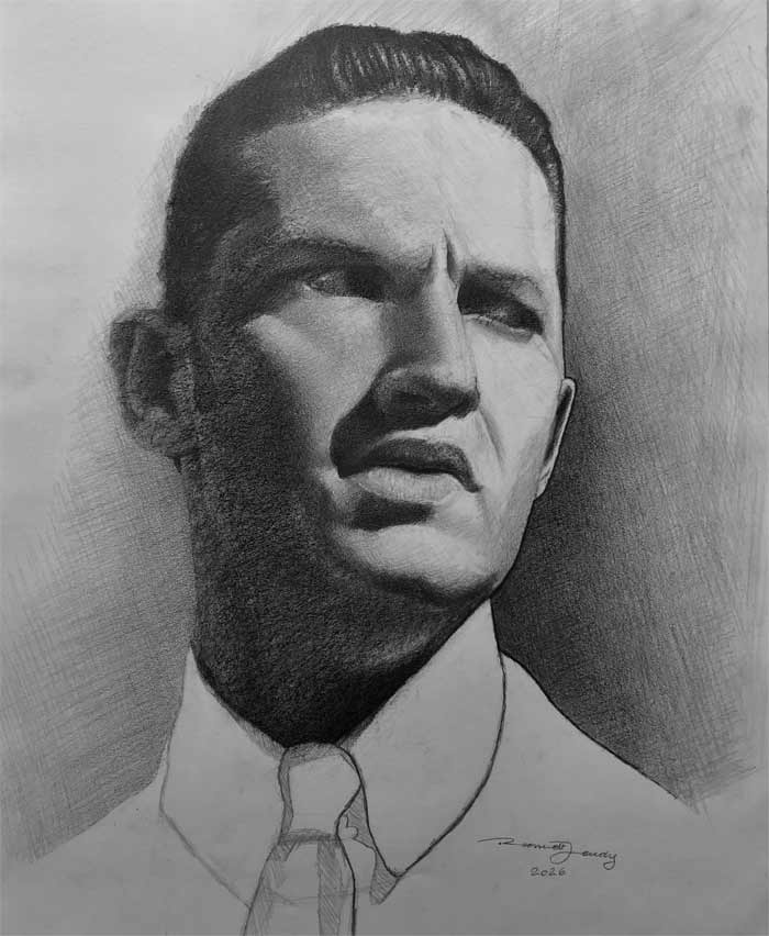 Portrait drawings by Roossevelt