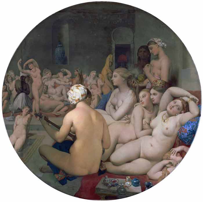 The Turkish Bath by Jean Auguste Dominique Ingres