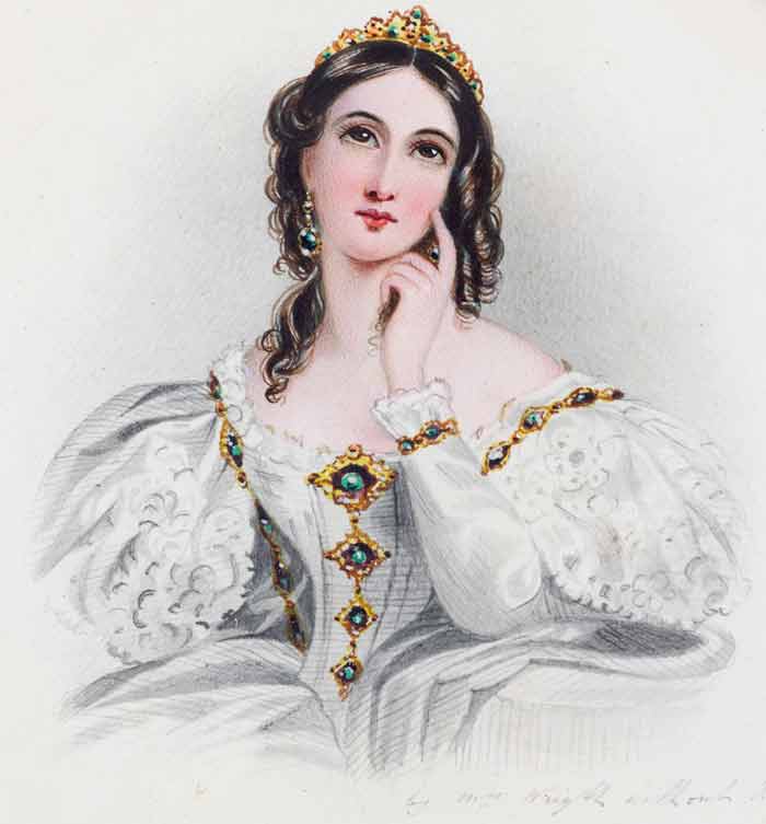 Portrait of a Lady in a White Dress