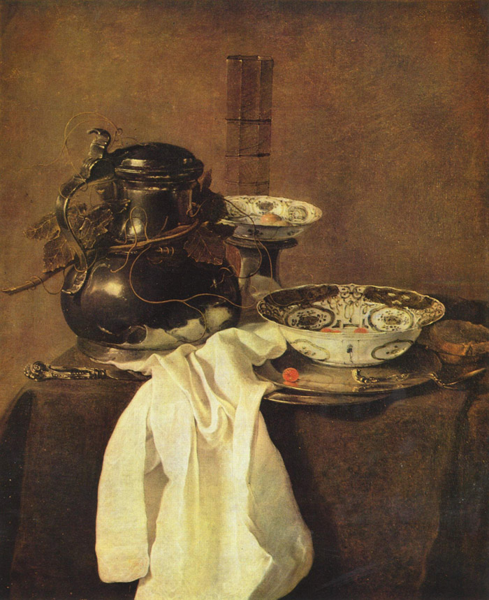 Still_Life_with_a_Pewter_Jug_and_Two_Porcelain_Plates_by_Jan_Treck