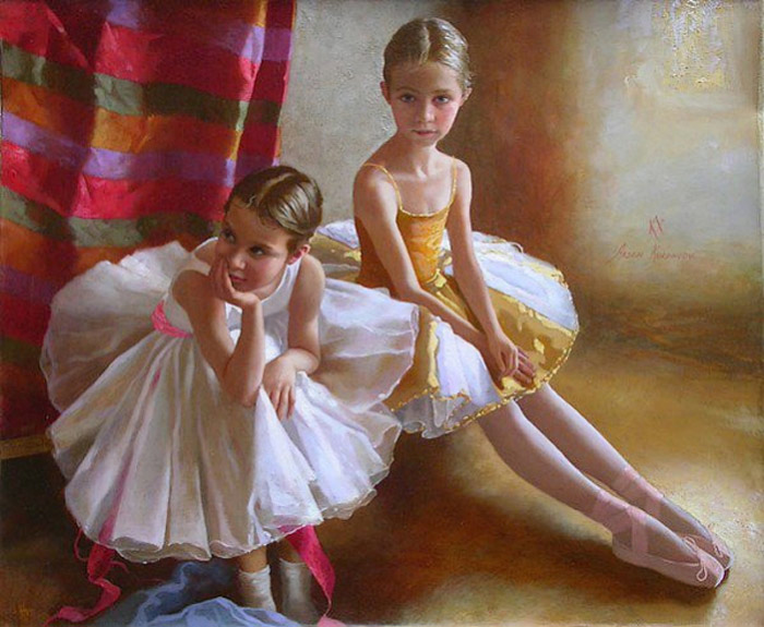 arsen-kurbanov-portrait-painting-oil-dagestan-ballerinas