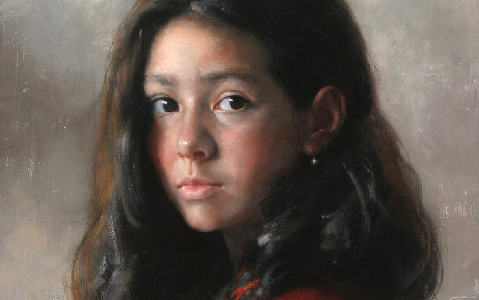 arsen-kurbanov-portrait-painting-oil-dagestan-girl-portrait